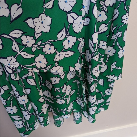 Eliza J Green Floral Faux Wrap Midi Dress - Picture 11 of 15